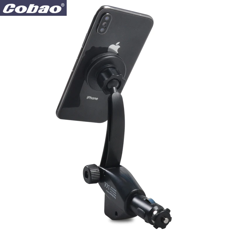 Cobao магнитный автомобильный держатель для телефона с 2 зарядными usb портами