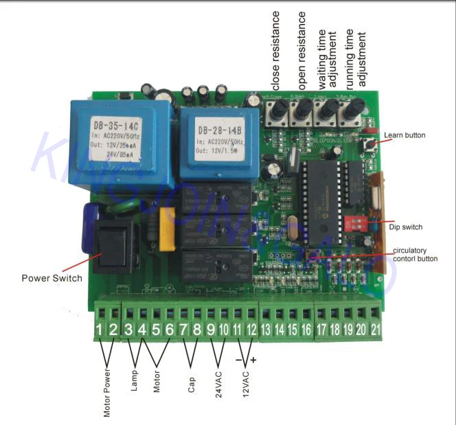 sliding gate motor control board_