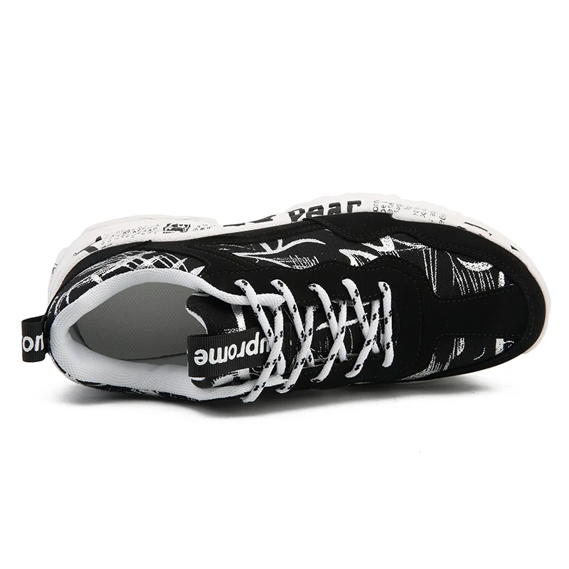 Najtaniej ERNESTNM 2019 letnia kobieta dorywczo mody trampki Graffiti mieszkania damskie buty wulkanizowane jesień białe trampki Zapatos Mujer