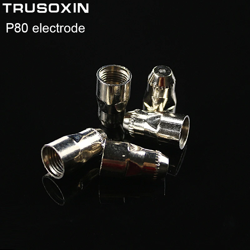 20pcs P80 cutting tools Consumables electrodefor 80A 100A Air Plasma Cutter CUT80 CUT100 and WSM welding machine
