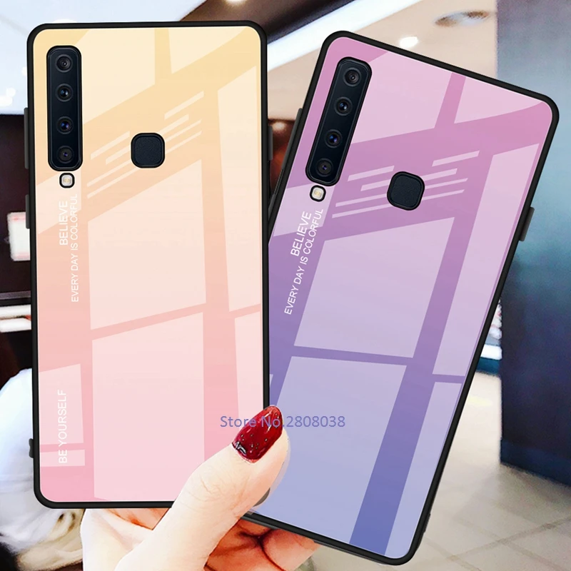 GerTong задняя крышка из закаленного стекла для Samsung Galaxy J4 J6 Plus J8 A9S A7 A6 A8 A9 2018 A5 2017