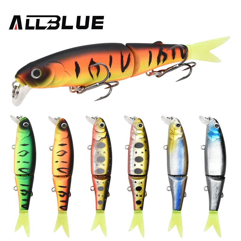  ALLBLUE Good Quality Professional Fishing Lure Suspend Minnow Lure 9cm 7.7g Swim Bait Jointed Bait 
