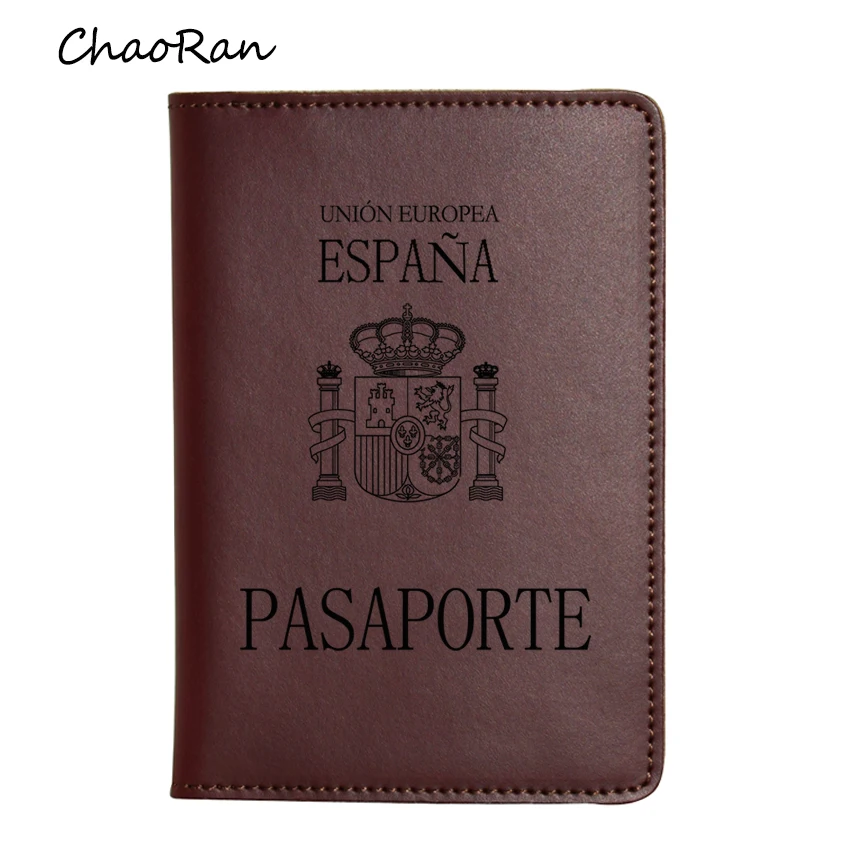 Spain Travel Covers Organizer Passport Holders engrave Name Functional
