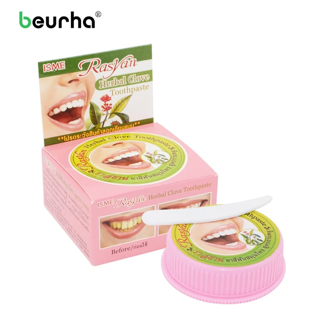 25g Herb Teeth Whitening Natural Herbal Oral Hygiene Toothpaste Thai