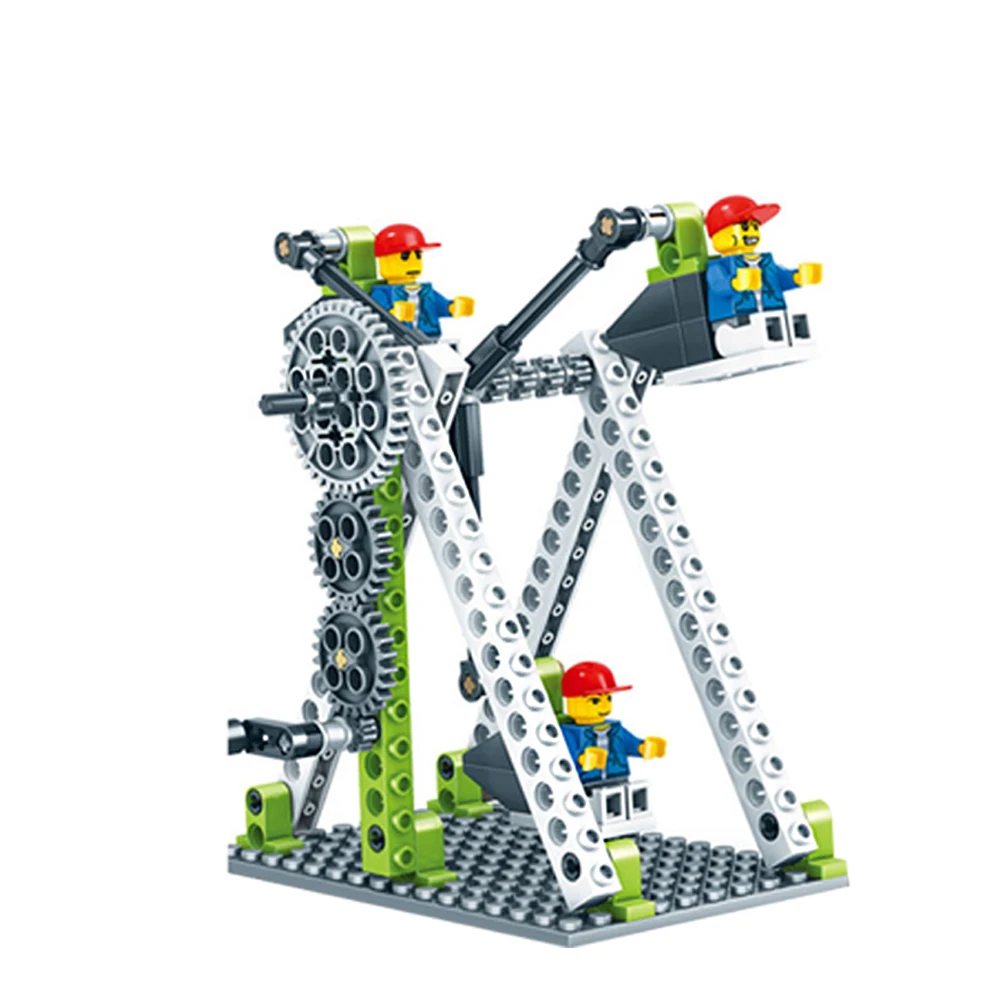 

Vidiem ABS Small Brick Building Blocks Toys Mechanical Engineering Gear Set 3 in 1 Early Education Gift Fit with LegoFriends