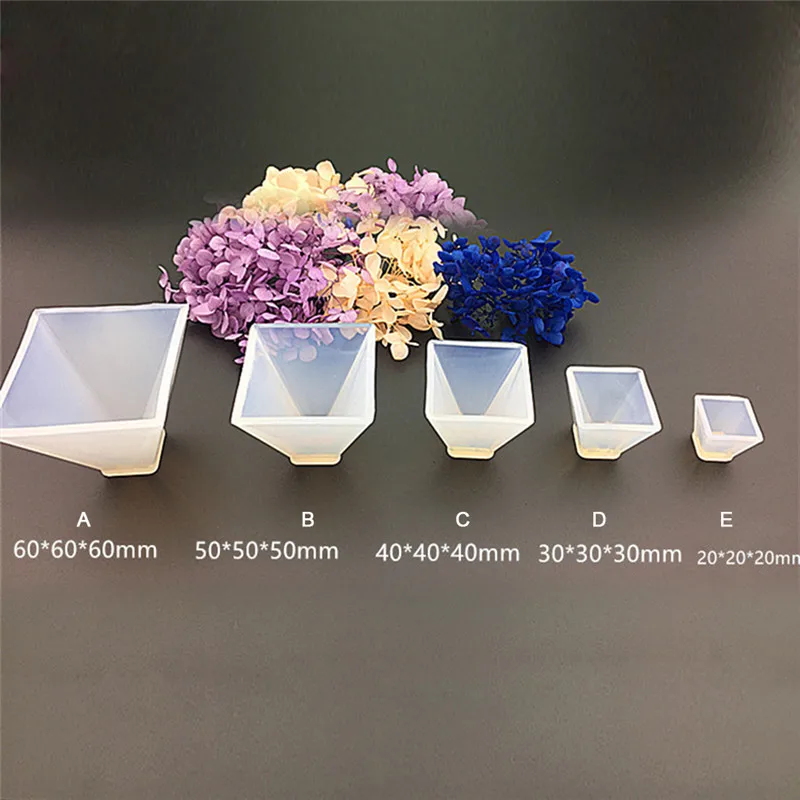 Прозрачная Пирамида силиконовая форма «сделай сам» смола декоративные ручное производство ювелирных изделий резиновая формочка для