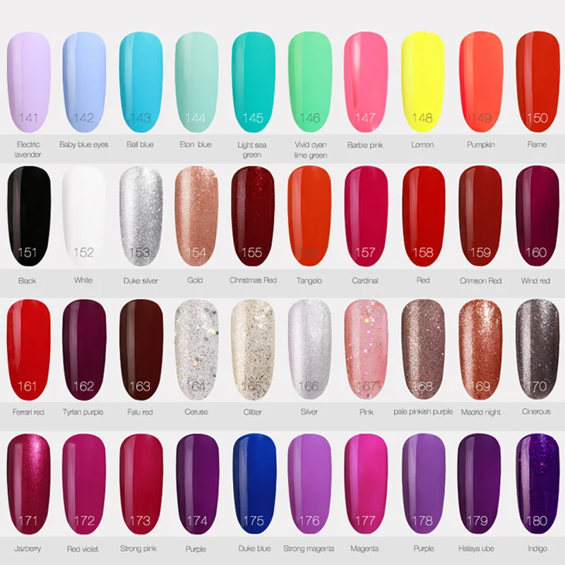 80 Colors One Step Gel Nail Polish Glitter UV Gel Nail Art Long-lasting 3 In 1 No Need Top Base Coat Gel Polish