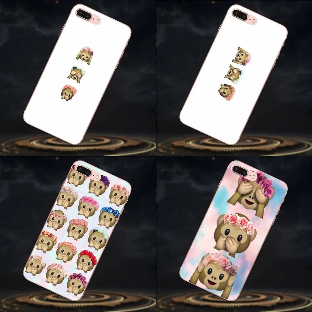 

Soft TPU Protector Floral Monkey Emoji For LG Nexus 5 5X G2 G3 mini spirit G4 G5 G6 K4 K7 K8 K10 2017 V10 V20 V30 Stylus