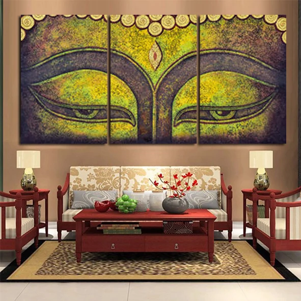3-Piece-Modern-Wall-Painting-Buddhism-The-font-b-Buddha-b-font-font-b-face-b
