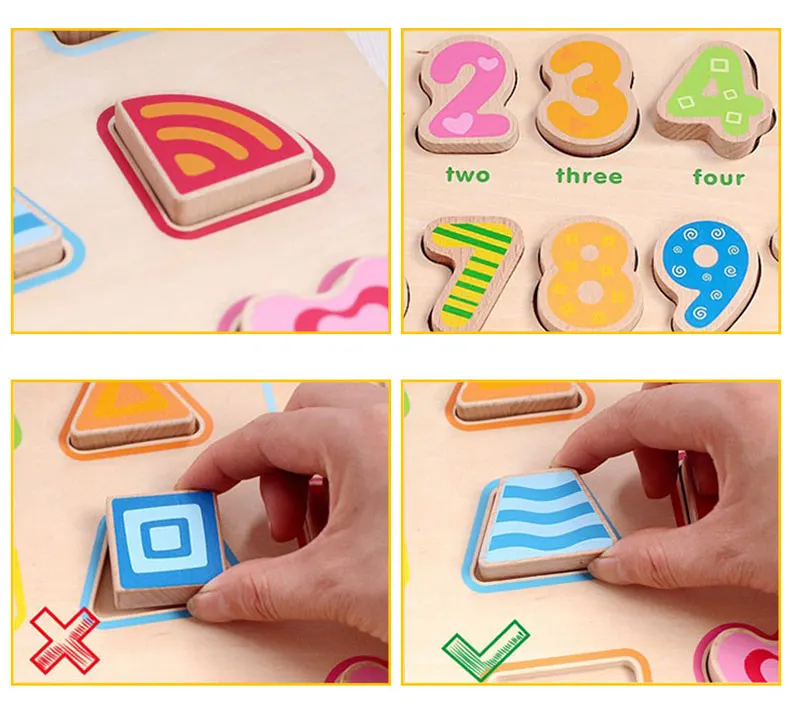Игрушки для детей головоломка деревянная детская игрушка обучающая для детей-форма и количество