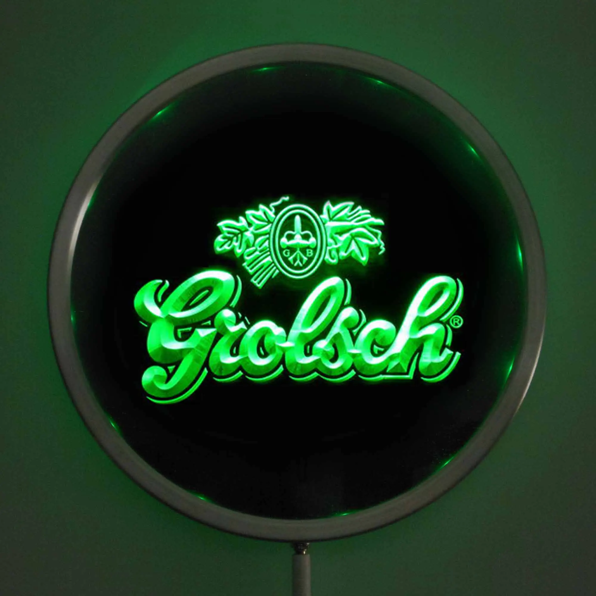 Rs-0007 Grolsch пивной светодиодный неоновый свет круглые вывески 25 см/10 дюймов-знаки бар с RGB многоцветной функцией дистанционного беспроводного управления