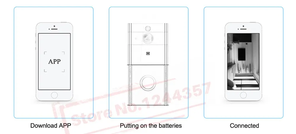 Видео дверной звонок беспроводной WiFi дверной звонок монитор Сигнализация дверь ip-камера для домофона батарея Открытый водонепроницаемый iOS Android