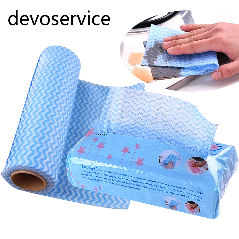 

High Efficient Environmental Colorful Washing Dish Towel Magic Kitchen Cleaning Cloth Non-stick Oil Wiping Rags Towel Bag