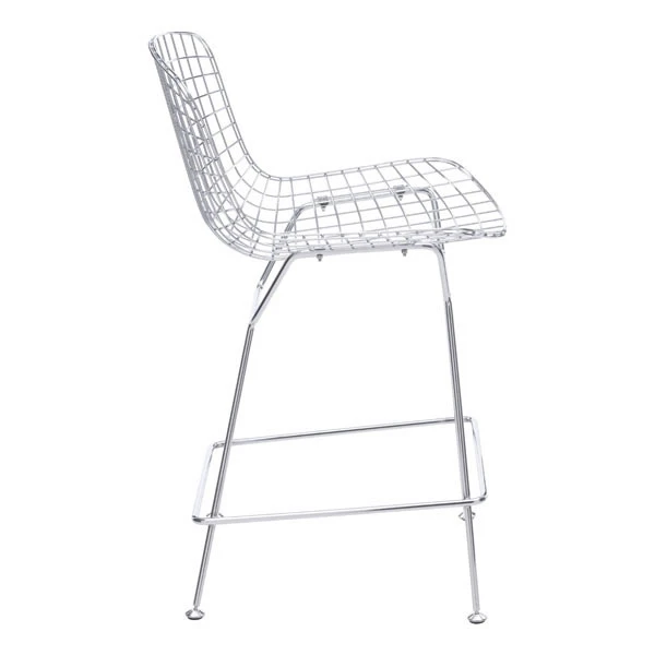 Wire Counter Chair Chrome (1)