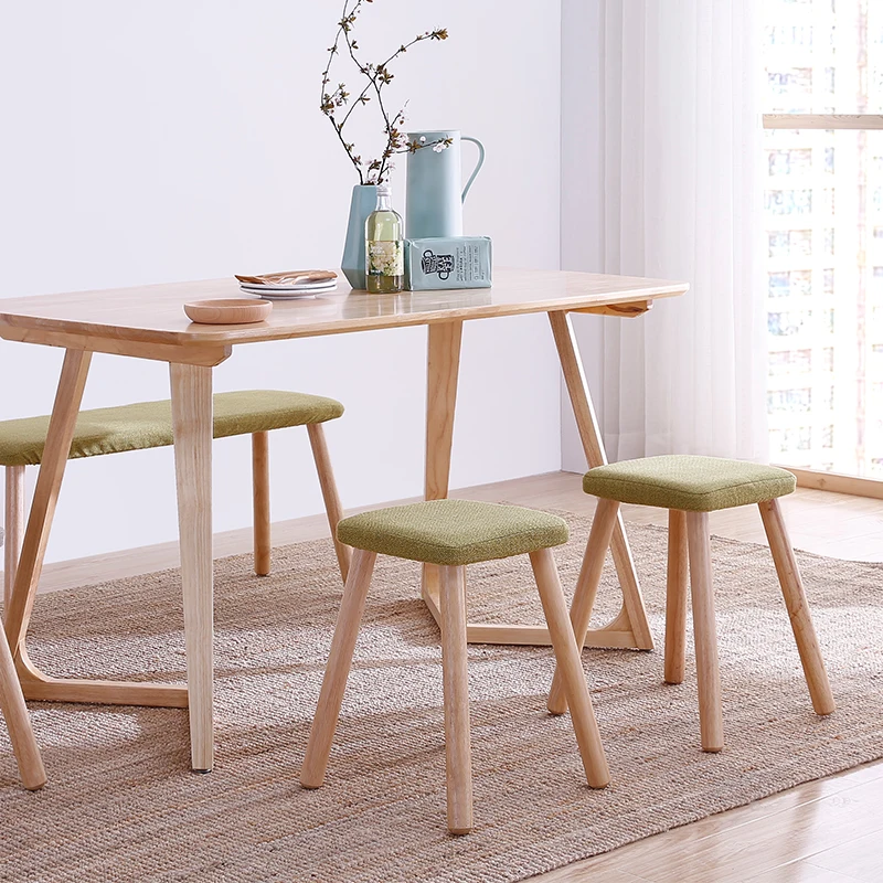 

15%Fashion creative shoes stool solid wood dining table cloth dressing stool fashion makeup stool home living room bench