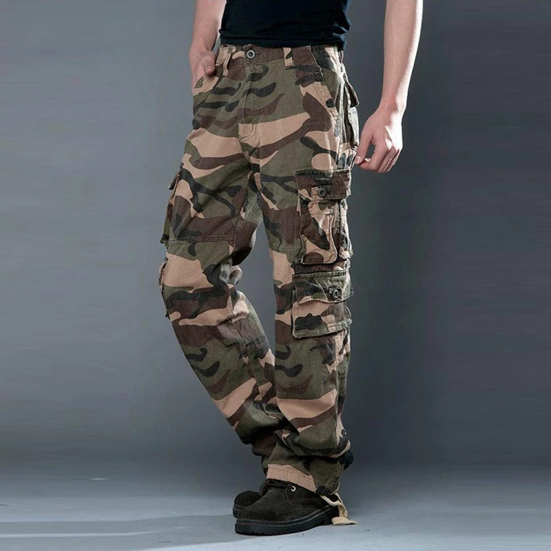 

New Autumn Camo Pant Men's Cargo Pants Fashion Camouflage Pants Trousers For Men Male Casual Pant Long Trousers 30-38