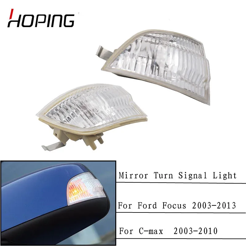 

Hoping Car Styling Rear View Mirror turn Light mirror Outer signal lights For Ford Focus C-MAX 2003-2013 without bulb