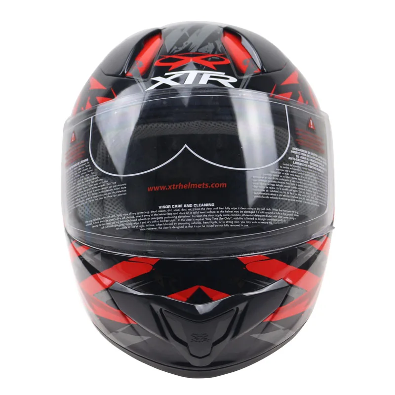 ECE 22,05 одобренный Полнолицевой мотоциклетный шлем Съемный и моющийся вкладыш против царапин противотуманный козырек мотоциклетный шлем