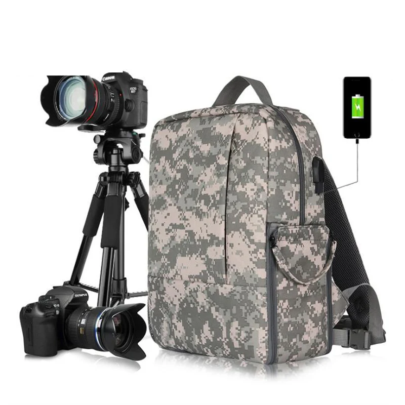 Man Water resistant Camera Backpack DSLR Camera Bag for Sony a6000 ILCE