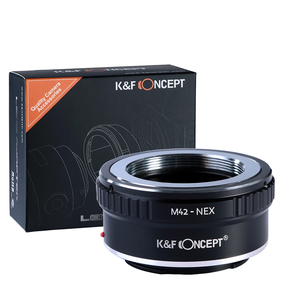 K & F Concept адаптер для винтового объектива M42 Sony E Mount камеры NEX A7R2 A7R3 A7M3 A7M2 A9 a5000 a6000 a6500