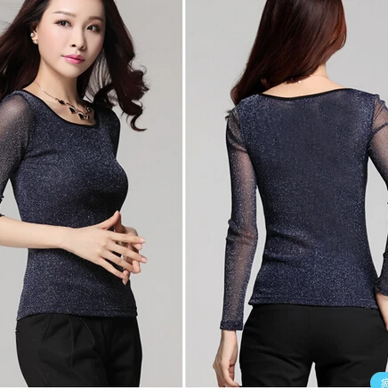 Blusa de encaje blusa de manga larga blusa de Mujer blusa de encaje 2018 blusa de moda femenina hermosa Ropa Mujer Vetement