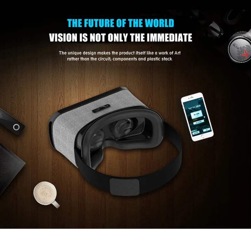 inç sanal kulaklık kitap kutusu karton sürükleyici çok ETVR VR gözlük Shinecon 4.3-6.0 için En denetleyici satan giyilebilir Smartphone 3D gerçeklik 15 inç sanal kulaklık kitap 15