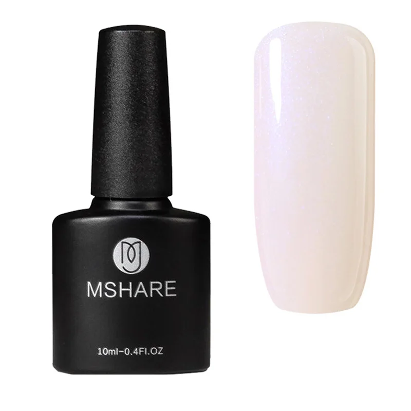 

MSHARE 10ml White Violet Red UV lamp Colors Gel Nail Polish Nails Gel Esmalte Fashion Semi Permanent Nail Gel Polish Bling Glue