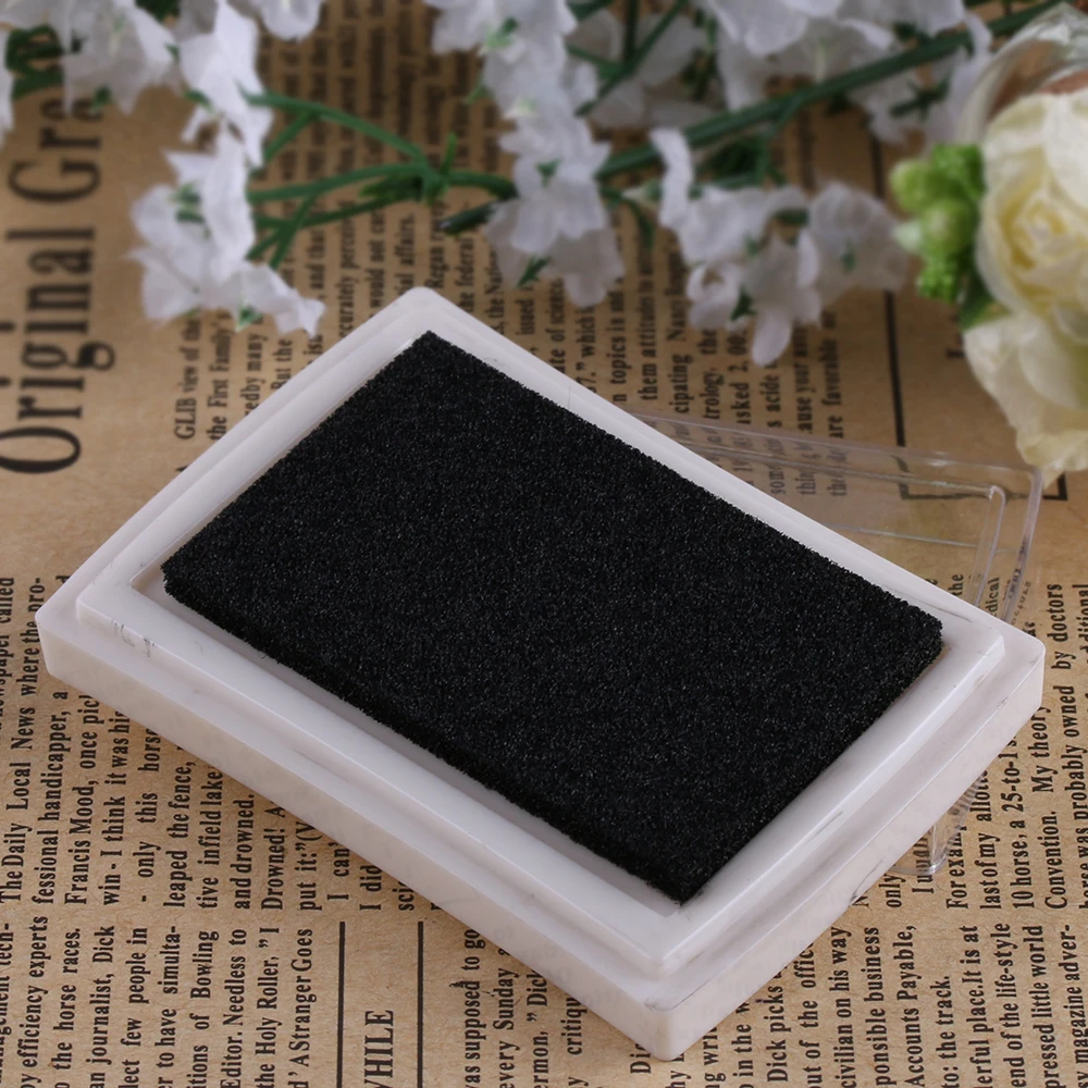 

1PC Fashion Oil Based DIY Craft Ink Pad Rubber Stamps for Fabric Wood Paper Wedding