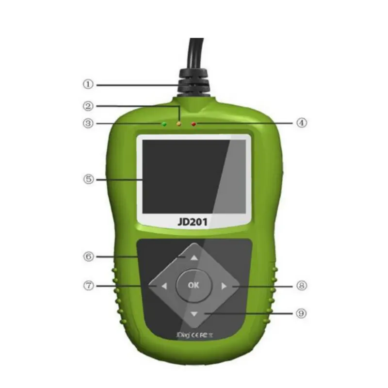 Для OBDII/EOBD/может автомобильной ScannerOriginal JDiag JD201 автомобиль код читателя с Цвет Экран