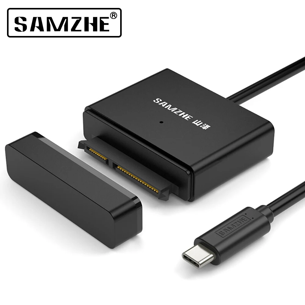 SAMZHE USB C To SATA Adapter for 2.5"3.5" SATA Drives External Hard