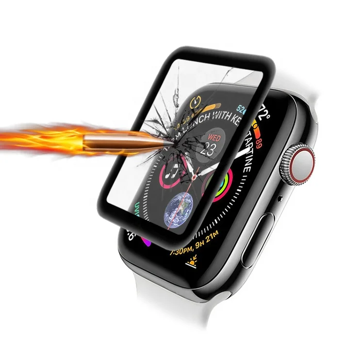 Iwatch полный покрытый 3D изогнутый протектор экрана из закаленного стекла для Apple