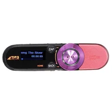 8 ГБ USB диск USB lcd MP3 проигрыватель с функцией записи fm-радио мини SD/TF, розовый