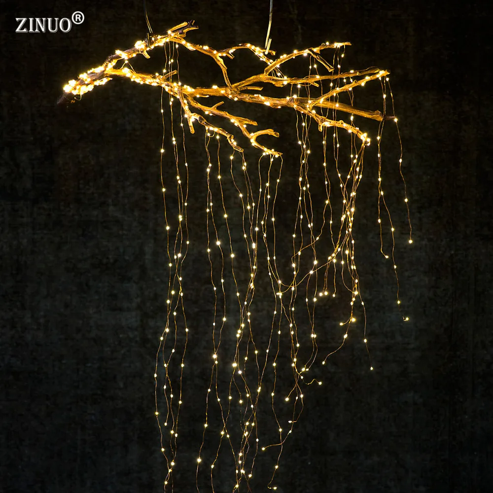 Kopen ZINUO 20X2 m 400 LED Guirlande DC12V Super Zachte Fee String Licht DC5.5X2.1MM Outdoor Kerstmis Nieuwjaar Party decoratie