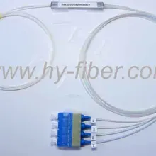 2x4 PLC Splitter LGX Вышивка Крестом Пакет, SC/UPC синий разъем, g657a1 0.9 мм длина кабеля 1 м 10 шт