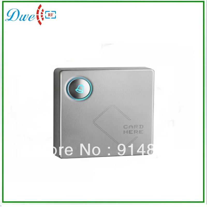 

High class 125khz EM-ID door access control proximity smart card wiegand 26 output rfid reader with door bell button