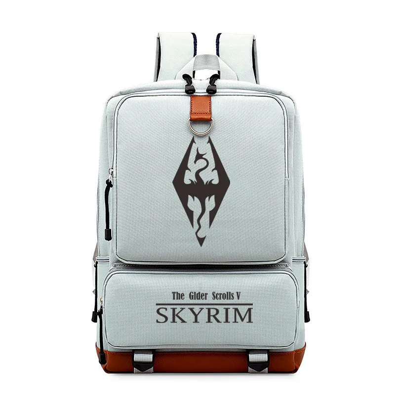 2018 Лидер продаж Glder свитки V Skyrim рюкзак с принтом дракона школьная сумка холст