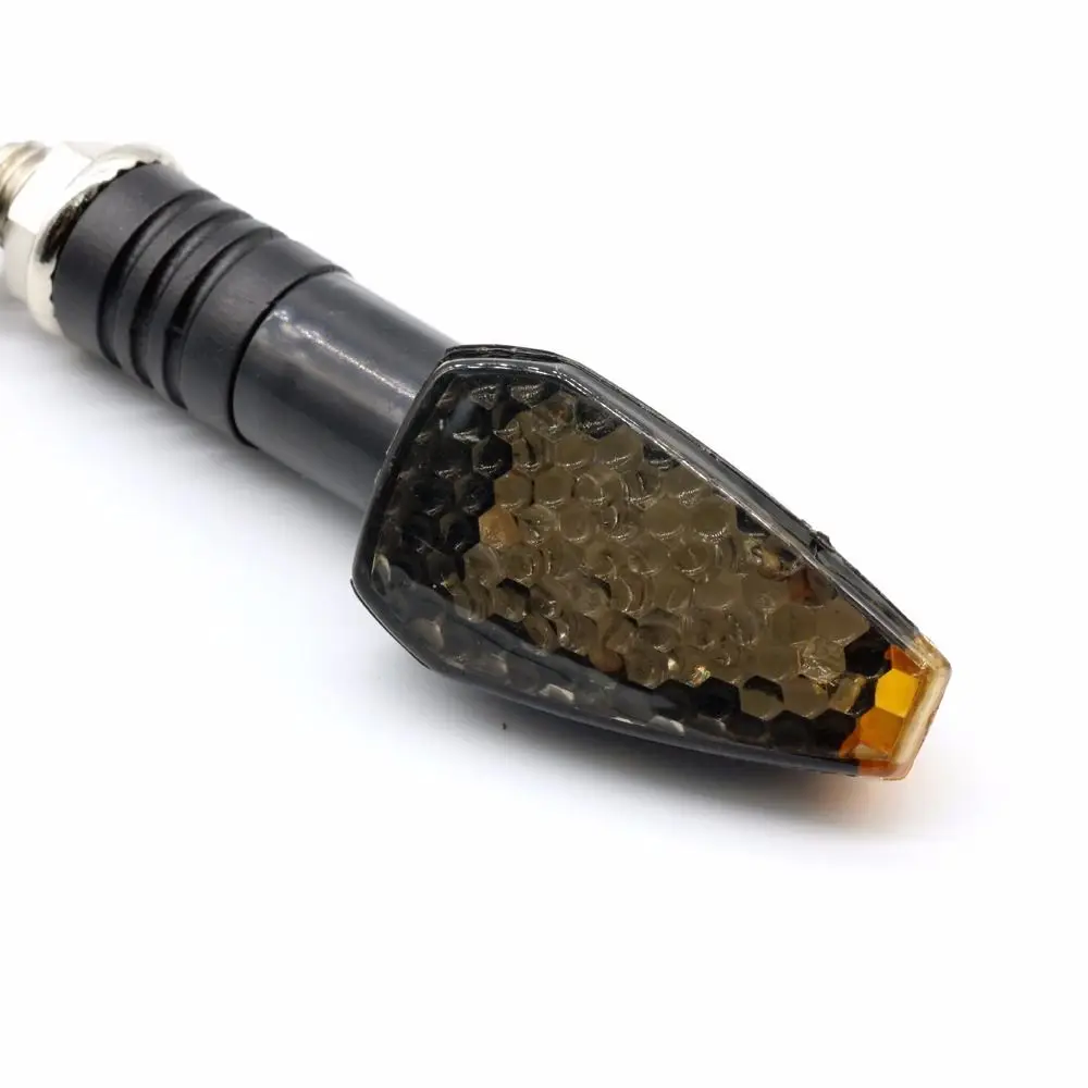 Mayitr 4pcs Motorcycle Amber LED Turn Signal Very Bright Indicator Lamp For Honda Kawasaki Suzuki Street Bike Scooter