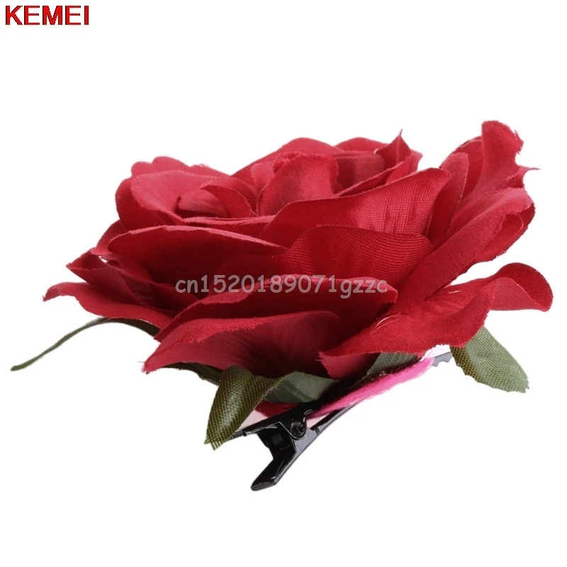 Bridal Rose Flower Hair Clip Hairpin Brooch Bridesmaid Wedding Party Accessorie #H027#