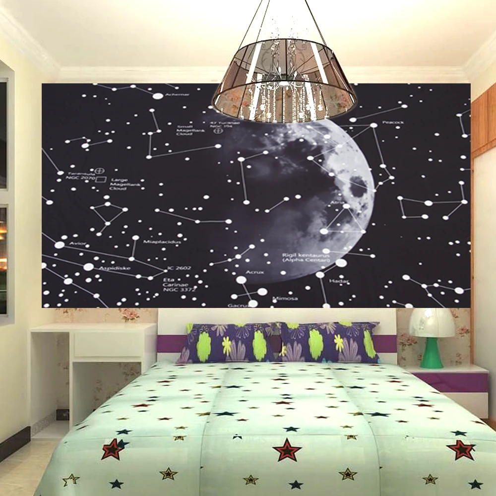 130X150cm галактика психоделический гобелен Созвездие Галактика космический узор