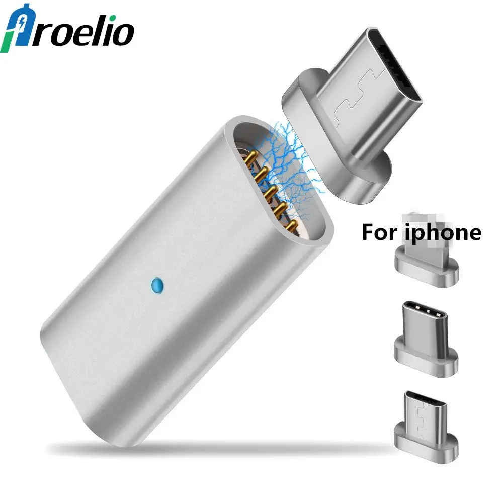 

Magnetic USB Micro to Type C / Type-C / Micro Magnetic Connector Converter USB-C Android Magnet Phone Adapter Cable For iPhone