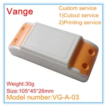 20 шт./лот для изготовления пресс-форм штранг-прессования чехол IP54 огнеупорный ПК Пластиковый корпус diy 105*45*26 мм для Светодиодный корпус электропитания