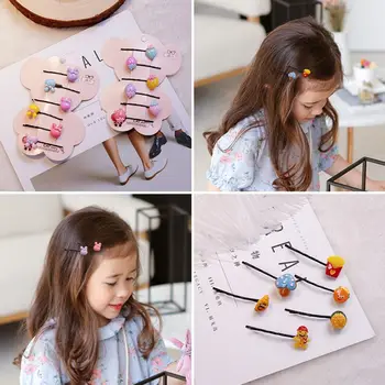 

6 pcs Sweet Girls Princess Hairpin Fashion Hair Accessories Korean Cute bb Clips Crown Clip Girl Hair Clips New for kids girls