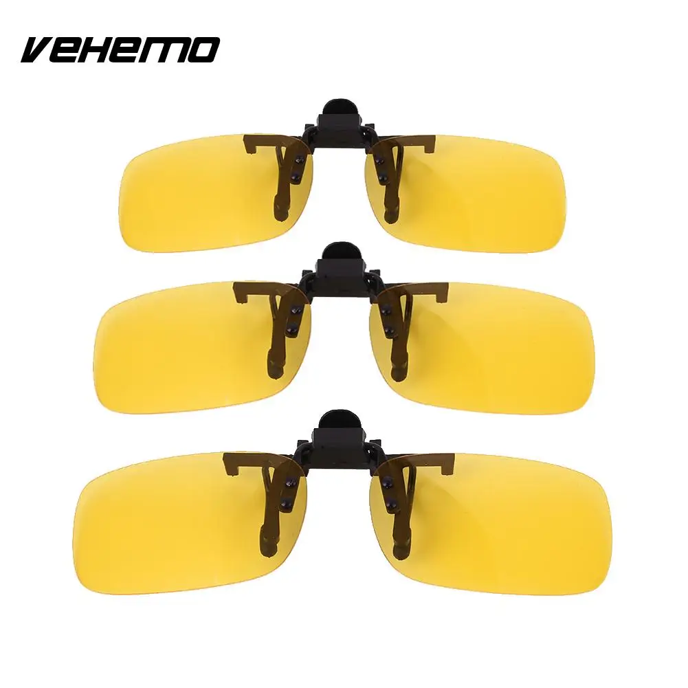 

Men Women Night Vision Polarized Resin Sunglasses Driving Clip Goggles