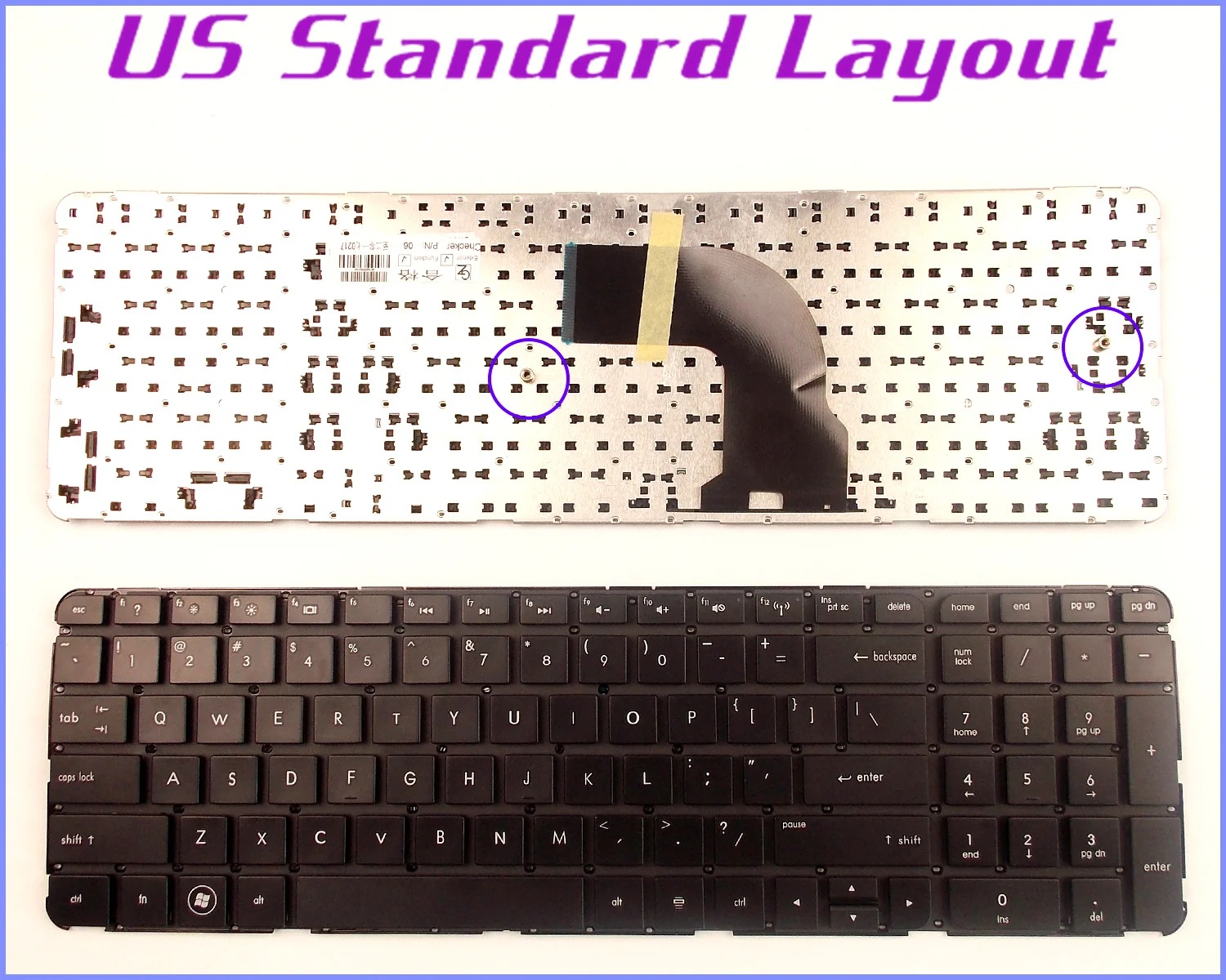 

New US Layout Keyboard for HP 696077-001 681981-001 698782-001 670323-001 SN8116 681980-001 697458-001 Laptop/Notebook
