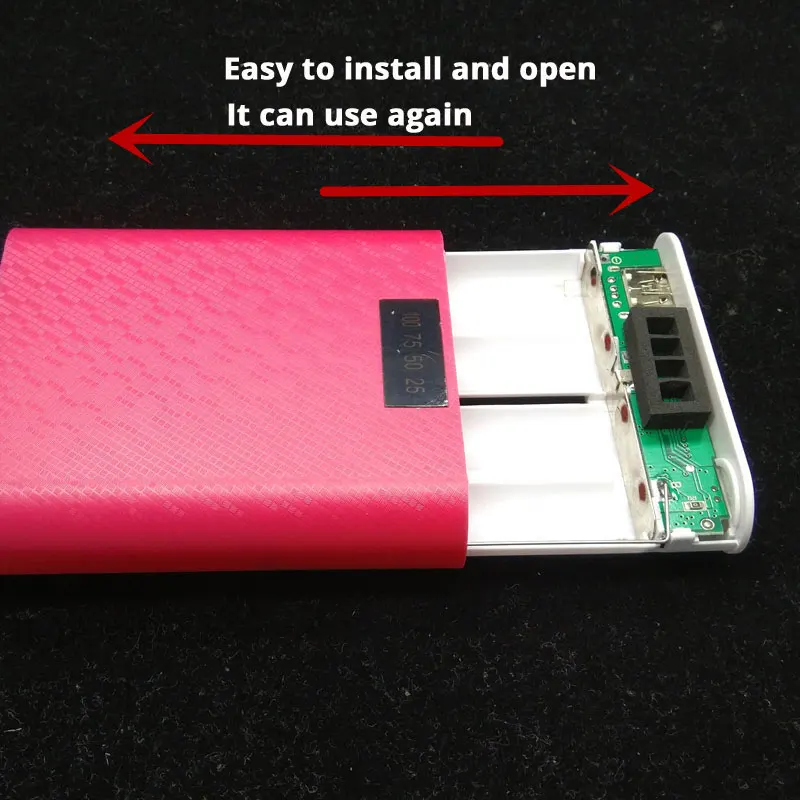 

Power Bank Case 18650 DIY Box 5V External Battery USB Mobile Power Bank Charger DIY Shell Case For iphone 6 5 For Xiaomi Phones