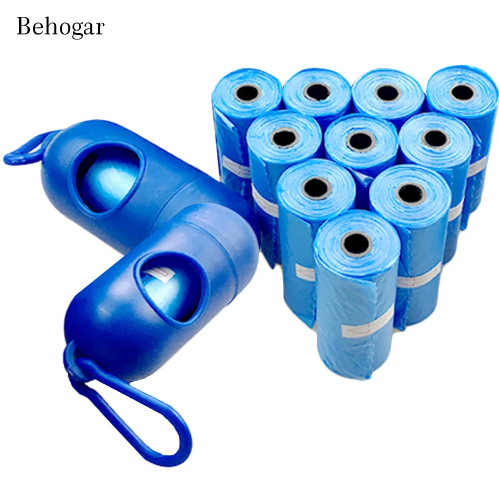 

Behogar 12 Rolls 180 PCS Baby Diapers Nappy Pet Dog Cat Waste Bags for Poop Removal Disposal with Capsule-shaped Bag Dispenser