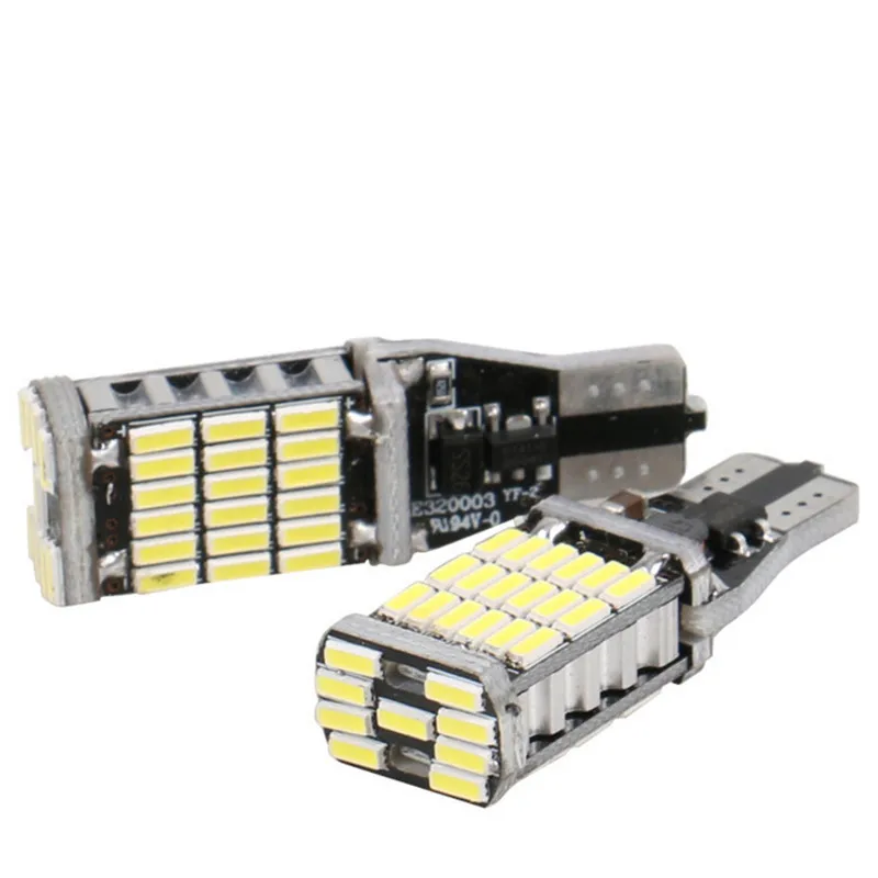 2 шт. светодиодный декодирования обратный светильник T15 4014 45SMD рулевого 1157