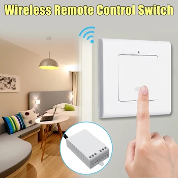 

1 Way Wall Lamp Wireless Remote Control ON/OFF Light Switch + Receiver AC220V