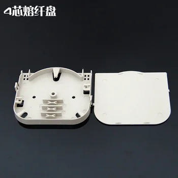 

20pcs/lot 4 Core ABS Plastic Fiber Optic Splice Tray 4 Port Mini Optic Fiber Terminal Box