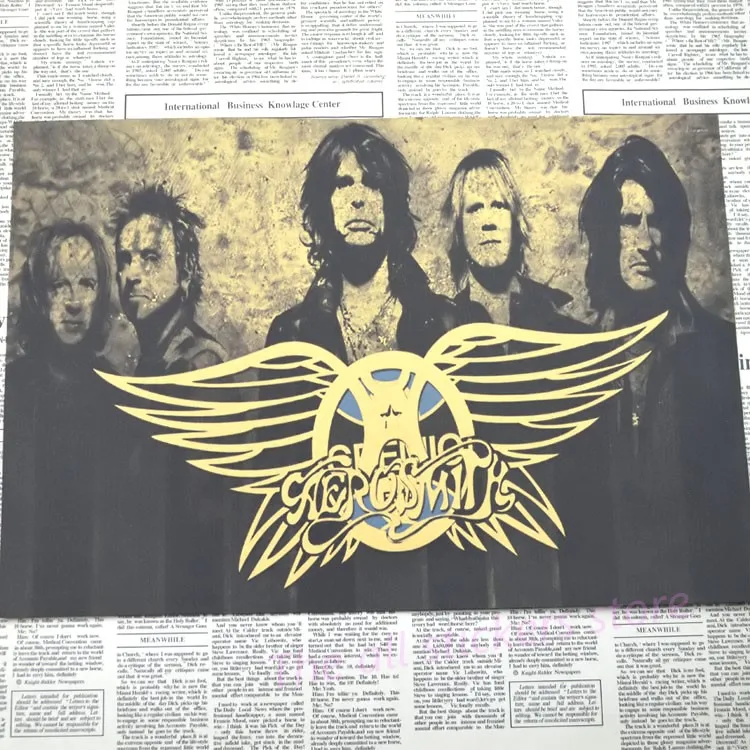 Aerosmith украшения для домашнего интерьера крафт-кислотная рок-музыка плакат рисунок core наклейки на стену/1034